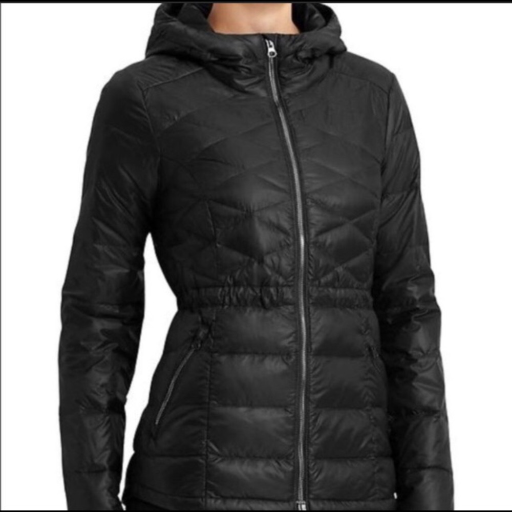 Athleta Down With It Goose Down Puffer Hood Jacket